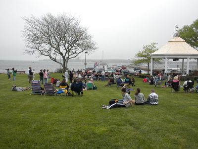 Concert in the Park
 It’s a windy wet day but it didn’t dampen the spirits of the musicians at Shipyard Park On Thursday May 23. The Junior High band and Chorus entertained the masses through the gusts and mist for a grand kick off to the summer concert season. Photos by Paul Lopes
