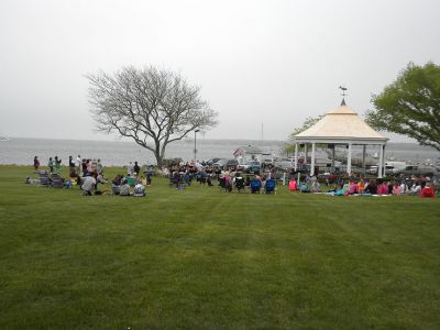 Concert in the Park
 It’s a windy wet day but it didn’t dampen the spirits of the musicians at Shipyard Park On Thursday May 23. The Junior High band and Chorus entertained the masses through the gusts and mist for a grand kick off to the summer concert season. Photos by Paul Lopes
