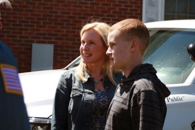 Cops for Kids
On April 28, Nicholas Claudio and his mother Alison Isherwood received a ‘big check’ for $5,000 from a partnership between Cops for Kids with Cancer and the Mattapoisett Police Officer’s Association. Claudio is a sophomore at ORRHS, an honor role student, and a cancer survivor. From Left to Right: Officers Adalbert Cardoso and Nicholas Lorenco, Cops for Kids with Cancer Chairman Robert Faherty, Mom Alison Isherwood, Nick Claudio, and Officers Turner Ryan and Kyle Pavao. Photos by Marilou Newell
