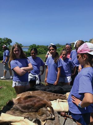 Island Classroom
The “Island Classroom” trip was held on June 1 in concert with the Mattapoisett Land Trust and the Mattapoisett Cultural Council, which sponsored 61 Old Hammondtown sixth-graders for a scientific day of workshops and activities with the STEAM Academy and island classroom. Photos courtesy of Ellen P. Flynn, MLT
