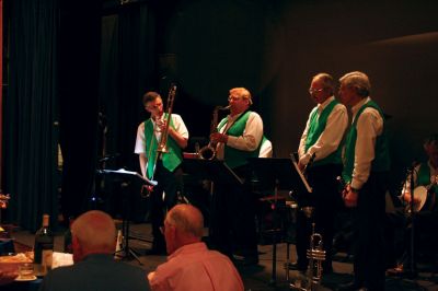 Dixie Diehards
The Foxoboro based Dixie Diehards brought their authentic brand of ragtime, blues and dixieland jazz to the Marion Art Center on Saturday evening, May 2. Area music lovers were treated to the band's tribute to Fats Waller as the Art Center presented their Springtime Cabaret concert. Photo by Robert Chiarito.
