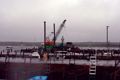 Danny's Here
A view of Mattapoisett harbor during the August 29 storm, which was the result of the regions close call with Tropical Storm Danny. Photo by Anne OBrien-Kakley
