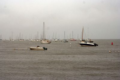 Danny's Here
A view of Mattapoisett harbor during the August 29 storm, which was the result of the regions close call with Tropical Storm Danny. Photo by Anne OBrien-Kakley
