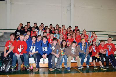 Destination Imagination
Elementary students from Rochester Memorial School celebrate after a dominant performance in their Destination Imagination Regional Tournament. This weekend, they head to the Worcester Polytechnic Institute for the State Finals. The competition helps kids develop creativity, problem-solving, and teamwork skills.
