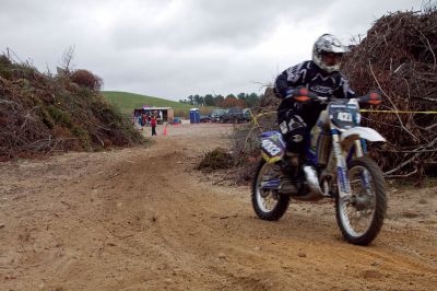 Plymouth Sands Trail Riders 
On Sunday, October 28, the Plymouth Sands Trail Riders bike club held a hare scramble at the Mattapoisett landfill.  The club, which boasts over 300 members from all around New England, had over 100 riders participate in the event.  Riders from teens up to seniors took off for the 40 minute races around the 2.5 mile wooded track.  Proceeds from the event will be part of an annual donation the club makes to fund cystic fibrosis research. Photo by Eric Tripoli
