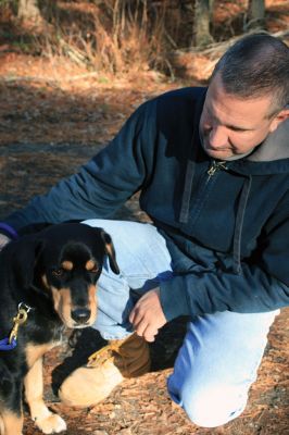 Hot-To-Trot Dog Walk
On November 30, a spring-like winter’s day, the Sippican Lands Trust held its 2nd annual Hot-To-Trot Post-Thanksgiving Day dog walk. About 12 dogs of all shapes and sizes brought their humans out for a guided tour of the White Eagle property located off Route 6 in Marion. Dogs received stylish orange neckerchiefs and dog treats. Photo by Marilou Newell
