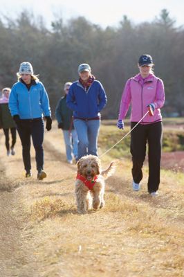 Hot to Trot
The third annual “Hot to Trot” dog walk hosted by the Sippican Lands Trust brought about 20 dogs and at least twice as many humans out for a post-Thanksgiving walk at the SLT’s White Eagle property in Marion on November 29. The property is about 1,200 contiguous acres of conservation land including 24 acres of cranberry bogs. Photos by Colin Veitch
