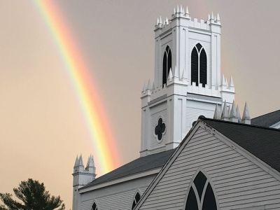 Double Rainbow
If you missed the spectacular double rainbow over the Tri-Town region last Thursday, then behold! Here is a great shot taken from the Rochester center by Thomas Parker. 
