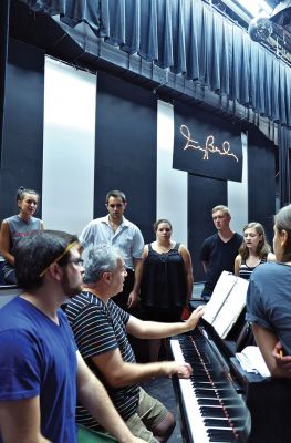 Irving Berlin Revue
Cast members gather during rehearsal for the “Irving Berlin Revue,” the ORR Drama Club’s 2013 Alumni Summer Production running Aug. 1-4. Photos by Shawn Badgley.
