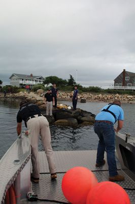 Oil Spill Drill
On Tuesday, the Town of Mattapoisett hosted a MassDEP-sponsored training course in cooperation with the Town of Fairhaven, representatives from the U.S. Coast Guard, Nuka Research and Planning Group and Moran Environmental Recovery. Working the Mattapoisett Harbormaster boat piloted by P.J. Beaudoin were Assistant Harbormaster Robert Clavin and intern Robert Haskell, and on the Mattapoisett Fire Department boat were Firefighter Daniel Cortes and Lieutenant Ross Macedo. Photos by Mick Colageo and Marilou New
