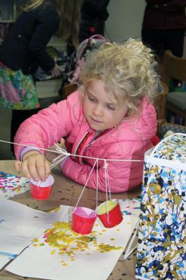 Drip Art
After school on April 22, a group of students headed right over to the Taber Library for an afternoon of “drip art” and making buttons to pin on the button mural as “Art Month” at the library comes to a close. Photos by Jean Perry
