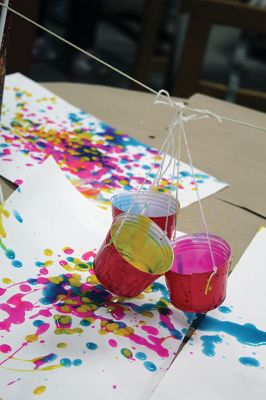 Drip Art
After school on April 22, a group of students headed right over to the Taber Library for an afternoon of “drip art” and making buttons to pin on the button mural as “Art Month” at the library comes to a close. Photos by Jean Perry
