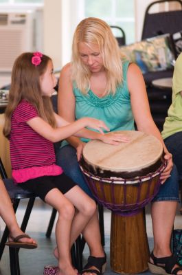 Drum Party
The Rochester Plumb Library celebrated the end of the summer reading program with a drum party, featuring Otha Day, at the First Congregational Church on July 29, 2011. Photos by Felix Perez.
