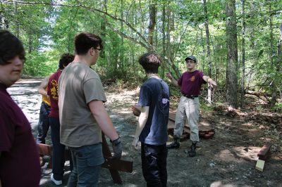 Eagle Scout
With help from volunteers, including members of Boy Scouts Troop 31, Noah Bellefeuille of Rochester directed the construction of two large picnic tables as his Eagle Scout project on June 1 at Old Colony Regional Vocational-Technical High School. Situated near the vernal pool just south of the athletic fields, the tables will serve students and science-related activities. Photos by Mick Colageo
