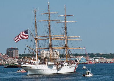 USCGC Eagle
Arthur Damaskos shared these great photos of the USCGC Eagle coming into New Bedford Harbor on August 10.
