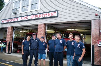 Tropical Storm Earl
The Mattapoisett Fire Department was well prepared for anything Hurricane Earl might offer. The firefighters were in good spirits while they waited for Earl to arrive early Friday evening. Fortunately, the tropical storm didn't give them much to do as it passed by the area uneventfully in the early morning hours. Photo by Felix Perez.
