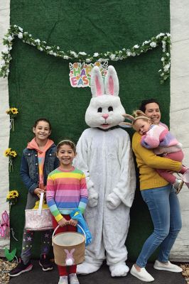 Lions Club Easter Egg Bingo Hunt 
Children had fun at Saturday’s Lions Club Easter Egg Bingo Hunt at Arch of the Meadow, located at the former airfield on Mendell Road in Rochester. Scenes include brothers Lucas (red coat) and Ryan (blue coat) Gelinas, who were excited to visit with the Easter Bunny played by Lindsey Bacchiocchi. Henry Kanaly won the raffle and took home a gift basket. Photos by Ashlyn Buzniak, Marilou Newell and Mick Colageo
