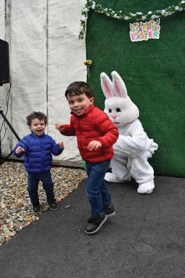 Lions Club Easter Egg Bingo Hunt 
Children had fun at Saturday’s Lions Club Easter Egg Bingo Hunt at Arch of the Meadow, located at the former airfield on Mendell Road in Rochester. Scenes include brothers Lucas (red coat) and Ryan (blue coat) Gelinas, who were excited to visit with the Easter Bunny played by Lindsey Bacchiocchi. Henry Kanaly won the raffle and took home a gift basket. Photos by Ashlyn Buzniak, Marilou Newell and Mick Colageo
