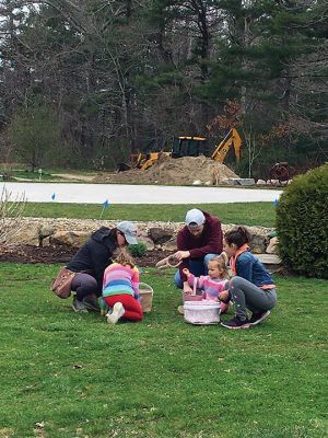 Lions Club Easter Egg Bingo Hunt 
Children had fun at Saturday’s Lions Club Easter Egg Bingo Hunt at Arch of the Meadow, located at the former airfield on Mendell Road in Rochester. Scenes include brothers Lucas (red coat) and Ryan (blue coat) Gelinas, who were excited to visit with the Easter Bunny played by Lindsey Bacchiocchi. Henry Kanaly won the raffle and took home a gift basket. Photos by Ashlyn Buzniak, Marilou Newell and Mick Colageo
