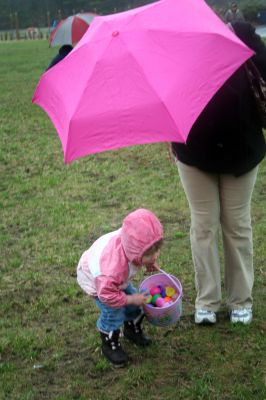 Easter Egg Hunt
Several hundred people braved the rain to participate in the Plumb Corner Merchants Association's annual Easter Egg Hunt on Saturday morning, April 11. Photo by Robert Chiarito.
