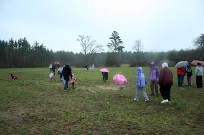 Easter Egg Hunt
Several hundred people braved the rain to participate in the Plumb Corner Merchants Association's annual Easter Egg Hunt on Saturday morning, April 11. Photo by Robert Chiarito.
