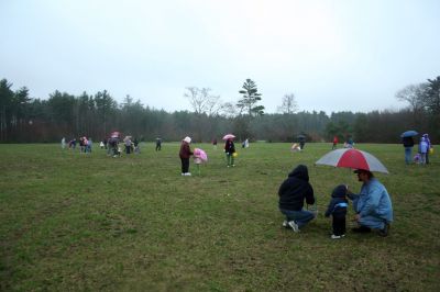 Easter Egg Hunt
Several hundred people braved the rain to participate in the Plumb Corner Merchants Association's annual Easter Egg Hunt on Saturday morning, April 11. Photo by Robert Chiarito.
