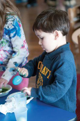 Easter Egg Hunt 
A great time was had by all at the Annual Easter Egg Hunt at the Mattapoisett YMCA center on Saturday March 23. Children enjoyed egg dying, dancing, the Ester Bunny and of course the Egg Hunt! Photos by Felix Perez
