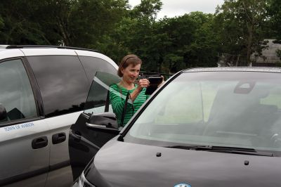 Marion Electric Cars
Marion now has a fleet of all-electric cars after receiving an additional three electric BMW i3s that arrived on Monday, July 11. The three-year leases for the vehicles were paid for by state and federal grants and will be used by the staff of various town departments. Photos by Jean Perry
