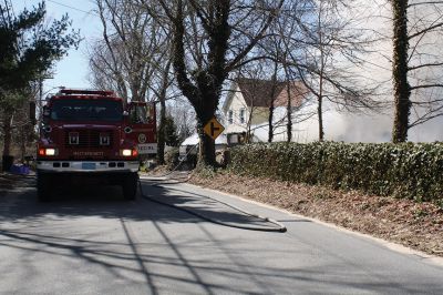 Two Fires in Mattapoisett
“The Mattapoisett Fire Department had a busy day on Thursday, April 4. While fighting a brush fire on Meadowbrook Lane. They received a call regarding a car fire on Acushnet Road. Both fires were attracted a lot  of attention but were extinguished quickly by the Department. Photo by Paul Lopes
