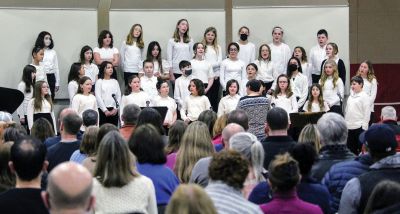  F.O.R.M. concert
Old Hammondtown School Chorus at the F.O.R.M. concert held on March 8. This was the first F.O.R.M. concert since March of 2020. Photo courtesy Erin Bednarczyk
