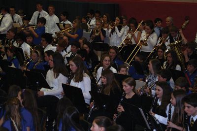 FORM Instrumental Concert
With nearly 1,000 people under one roof, ORR’s FORM Instrumental Concert ‘rocked’ the house. Middle-school students from Rochester, Marion and Mattapoisett along with junior and senior high school students from ORR showed their audience just why music in public schools is important. The vocal FORM concert is scheduled for March 13, 2014 at ORR High School. Photo by Marilou Newell
