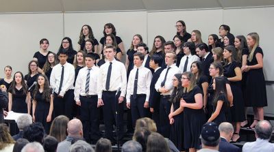 F.O.R.M. Concert
Musical students from all the Tri-Town schools converged together on March 5 for a F.O.R.M. concert at Old Rochester Regional High School. These concerts help raise money for music scholarships, which F.O.R.M. (Friends of Old Rochester Music) have been providing students since 1983. Photos by E.O. Bednarczyk
