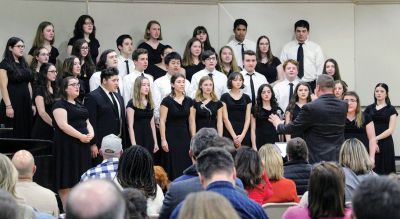 Friends of Old Rochester Music
The Friends of Old Rochester Music concert series' ticket sales earns money for FORM scholarships and programs and present a unique opportunity for younger students to see what is in store for them if they commit to the chorus, an instrument or both. The Choral concert featured several soloists and small groups of singers. Photos courtesy Erin Bednarczyk
