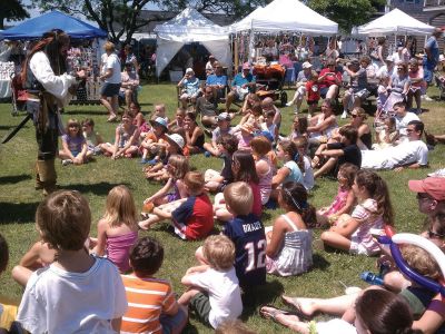 Harbor Days 2011
Clinton Cooper, a Wanderer reader and Facebook fan, submitted this picture of Pirate Jack Sparrow entertaining children at the Mattapoisett Harbor Days last weekend. Photo by Clinton Cooper.
