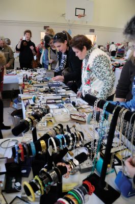 Christmas Faire
Too early for Christmas shopping? Not for these Mattapoisett residents. Folks stopped by the Mattapoisett Congregational Church's annual Christmas Faire for unique gifts on November 12, 2011. Photo by Felix Perez.
