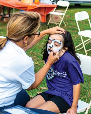 Family Fun Festival 
Attendees to Saturday’s Fall Free Family Fun Festival at Shipyard Park in Mattapoisett saw many smiling children who enjoyed face painting, hayrides, and various pumpkin-related games and goodies. The event was sponsored by the Mattapoisett Lions Club. Photos by Ryan Feeney
