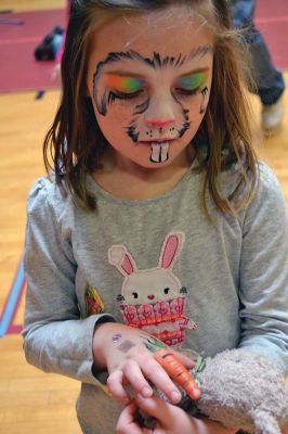 Strengthening Families Fair
There was so much to do and discover on March 1 at the “Strengthening Families Fair”, funded by the Department of Early Education & Care, and coordinated by the Old Rochester Regional School District. The gymnasium at the ORR High School was set up like a kids’ wonderland, with art projects, reading activities, brightly-colored gymnastics equipment, a flowing rainbow parachute, and…everyone’s favorite local children’s music group, “the Toe Jam Puppet Band.” Photo by Jean Perry
