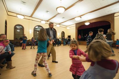 Harvest Family Dance
Families danced the night away the evening of November 15 during the Harvest Family Dance hosted by the Southcoast Children’s Chorus. A professional caller led participants step by step in contra dancing inside the Marion Music Hall, with proceeds of the dance funding the chorus’ trip to Austria in June. Photos by Felix Perez
