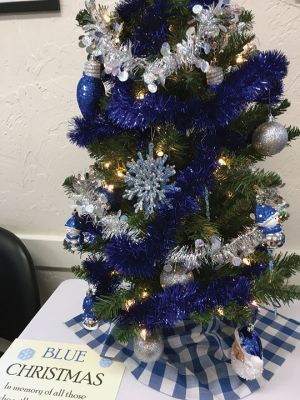 Friends of Marion Council on Aging 
The Friends of Marion Council on Aging extended its outreach by going with tabletop-size trees for its annual Festival of Trees held Saturday at the Cushing Community Center. Raffle tickets are available until December 8. Photos by Marilou Newell
