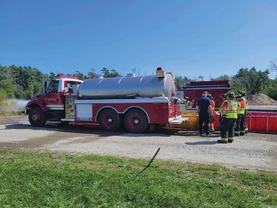 Massachusetts Fire Academy 
The Massachusetts Fire Academy conducted a 48-hour class on Saturday involving Fire personnel from the region at Magnolia Cranberry located on Sherman Briggs’ bog accessible off Front Street. The class focused on operating the engine (pumper) in both rural areas and areas with fire hydrants. Seven students enrolled from Marion Fire Department were enrolled. According to Marion Fire Chief Brian Jackvony, the class was originally scheduled for completion in 2020 but was postponed by the COVID-19 pandemic. 
