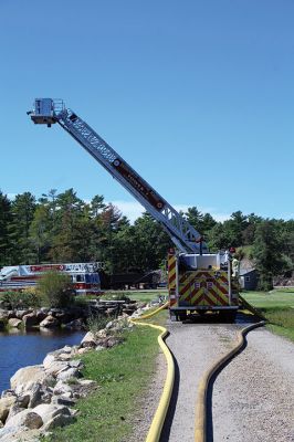 Massachusetts Fire Academy 
The Massachusetts Fire Academy conducted a 48-hour class on Saturday involving Fire personnel from the region at Magnolia Cranberry located on Sherman Briggs’ bog accessible off Front Street. The class focused on operating the engine (pumper) in both rural areas and areas with fire hydrants. Seven students enrolled from Marion Fire Department were enrolled. According to Marion Fire Chief Brian Jackvony, the class was originally scheduled for completion in 2020 but was postponed by the COVID-19 pandemic. 
