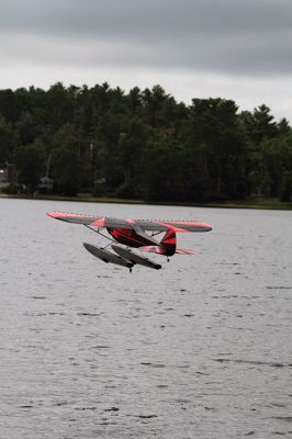 Bristol County Radio Control “RC” Club
Radio control model seaplanes are more than just a hobby for members of the Bristol County Radio Control “RC” Club. As club member Gerry Dupont puts it, “It’s an affliction. A happy affliction.” Dupont’s yellow Piper Cub seaplane features a one-fifth-scale pilot named “Gus” who’s been flying the one-fifth-scale seaplane for seven years. Photos by Jean Perry
