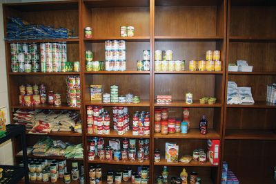 Marion’s Food Bank
Marion’s food bank located inside the Cushing Community Center on Route 6. Photos by Mick Colageo
