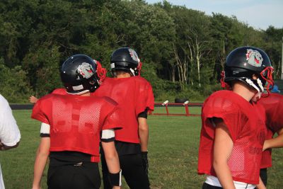 Old Rochester Regional Youth Football
The Old Rochester Regional Youth Football teams are hitting the fields hard in order to prepare for their upcoming 2012 season.  This year marks the seventh year for the program.  With over 150 players in the program, there are six teams and a dedicated staff of coaches and parents for a support system.  The Bulldogs will play their first game on Labor Day Weekend.  Pictures by Katy Fitzpatrick. 
