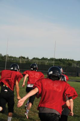 Old Rochester Regional Youth Football
The Old Rochester Regional Youth Football teams are hitting the fields hard in order to prepare for their upcoming 2012 season.  This year marks the seventh year for the program.  With over 150 players in the program, there are six teams and a dedicated staff of coaches and parents for a support system.  The Bulldogs will play their first game on Labor Day Weekend.  Pictures by Katy Fitzpatrick. 
