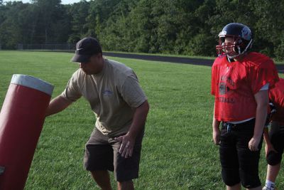 Old Rochester Regional Youth Football
The Old Rochester Regional Youth Football teams are hitting the fields hard in order to prepare for their upcoming 2012 season.  This year marks the seventh year for the program.  With over 150 players in the program, there are six teams and a dedicated staff of coaches and parents for a support system.  The Bulldogs will play their first game on Labor Day Weekend.  Pictures by Katy Fitzpatrick. 
