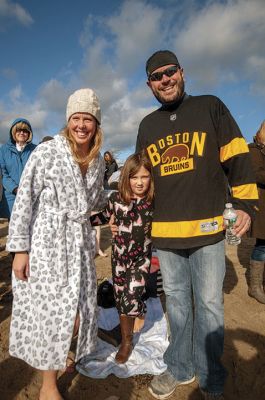 “Freezin’ for a Reason” 
Every year hundreds make waves on New Year’s Day at the Mattapoisett Town Beach for the annual “Freezin’ for a Reason” polar plunge. With the support of local businesses and emergency responders, the event has continued every year, raising thousands of dollars to help local families facing cancer treatment. Photos by Felix Perez
