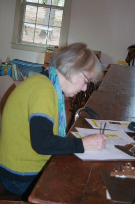 Amnesty International
Charlotte Purrington and  Deena Kinsky from the Mattapoisett Friends Meeting House participated in Amnesty International’s Write for Rights campaign on Sunday, January 18. Photos by Marliou Newell
