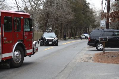 Front Street Closed
A single vehicle crash on Front Street closed the road to traffic just after 10am on February 2, 2012. Photo by Paul Lopes
