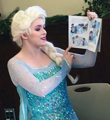 Frozen Princesses
On December 21, two princesses visited the Mattapoisett Public Library to read stories and sing songs from the Disney film Frozen. Princesses Elsa and Anna beguiled the children as well as their parents in an hour-long performance culminating in hugs and a photo session. The delightful event was sponsored by the Friends of the Mattapoisett Library. Photos by Marilou Newell
